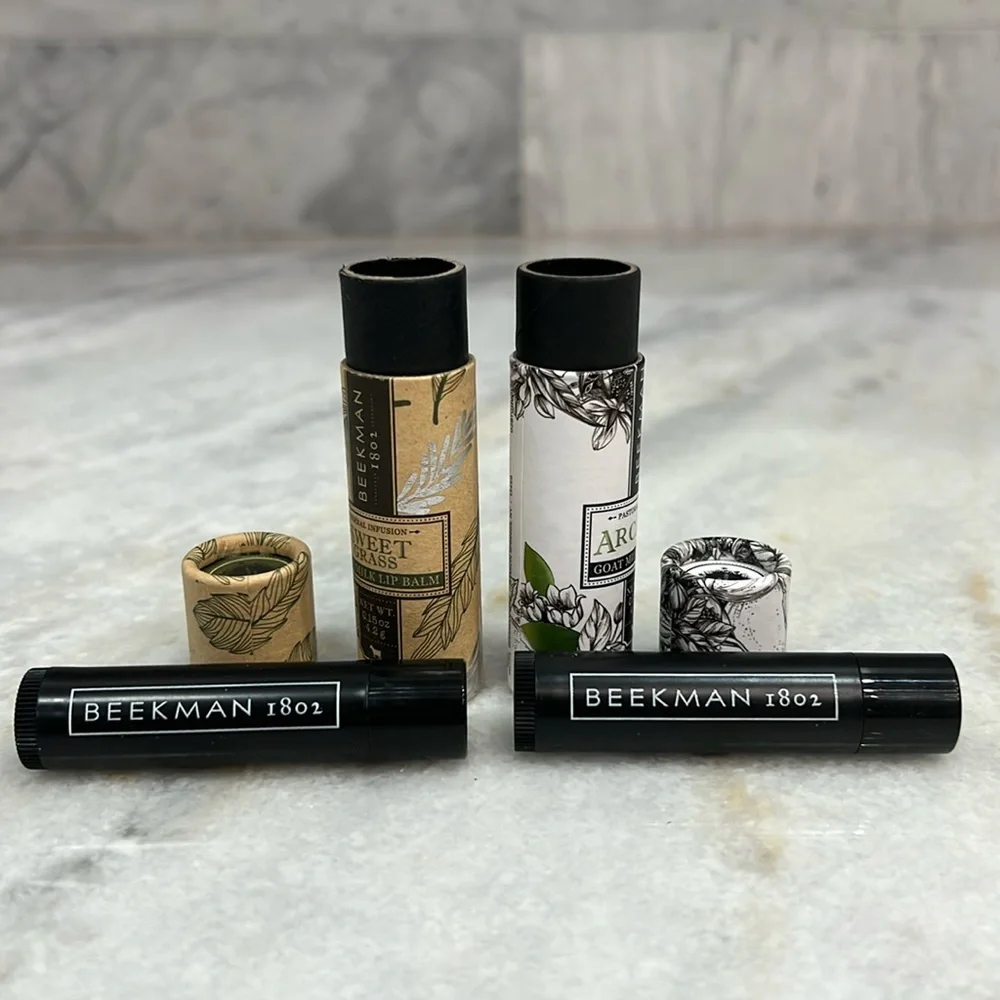 BEEKMAN 1802 Goat Milk Lip Balm 2PC Bundle